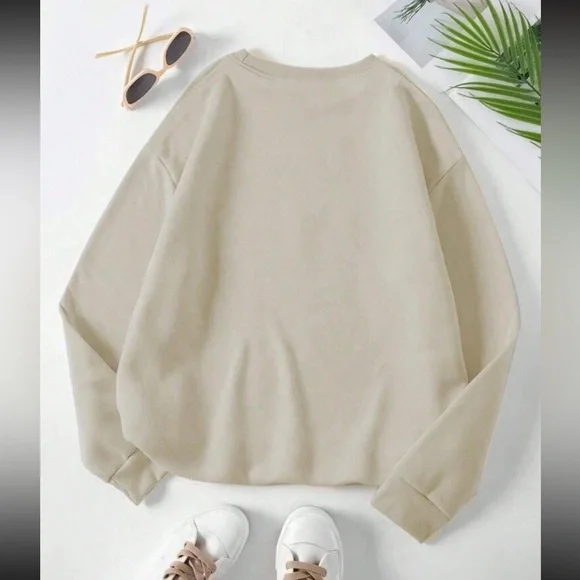 Just in ✨| LOVER 🫶🏻 Swift3 Red Puff Print Crew Neck Swaatshirt - Picture 2 of 3